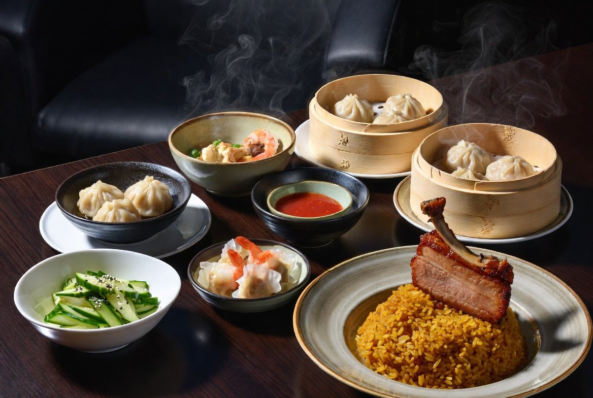 Open kitchen showing Din Tai Fung Revenue America dumpling folding