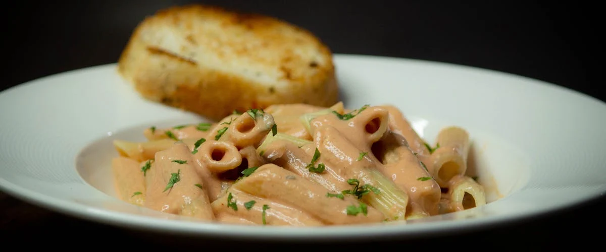 Korean-Italian Fusion Food Trends featuring Kimchi Rose Pasta