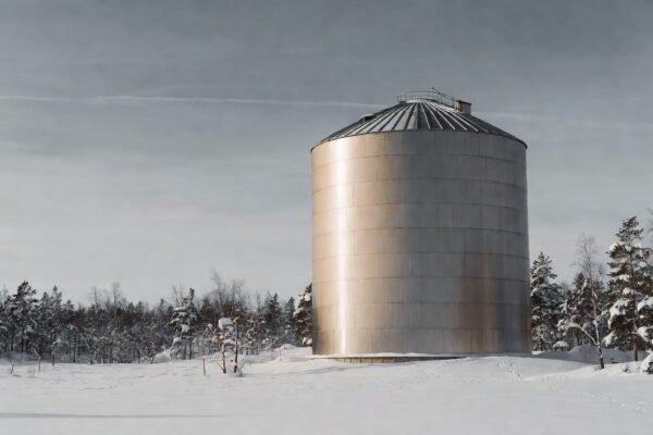 Sand Battery Energy Storage Technology silo in Finland