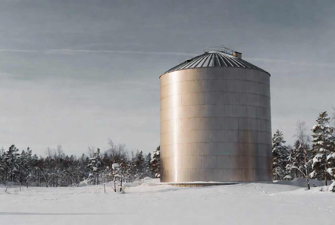 Sand Battery Energy Storage Technology silo in Finland