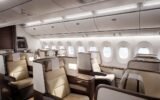 United Airlines Polaris Business Class lie-flat seat and cabin interior 2026