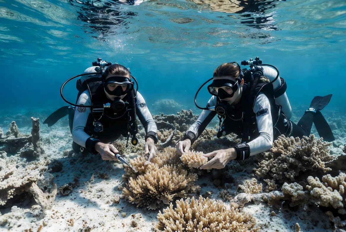 Artificial substrate used in Coral Reef Restoration and Fish Populations