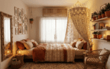 Circadian lighting design showing warm and cool light changes throughout the day