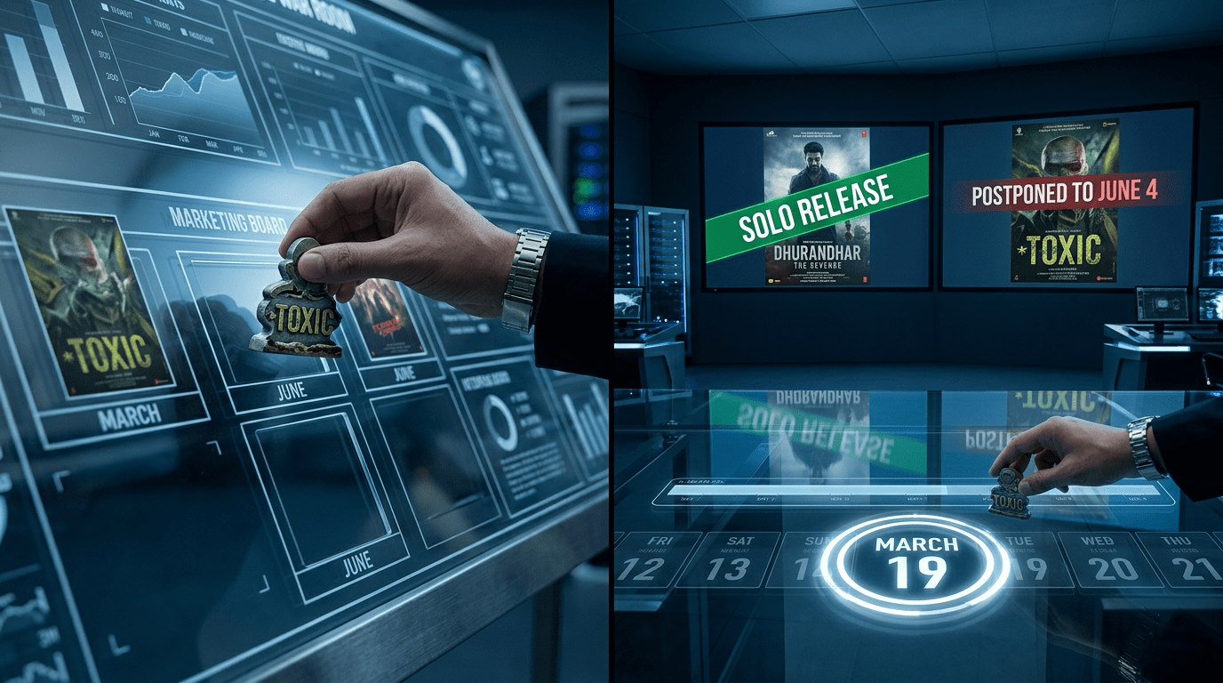 Dhurandhar vs Toxic clash box office promotional graphic