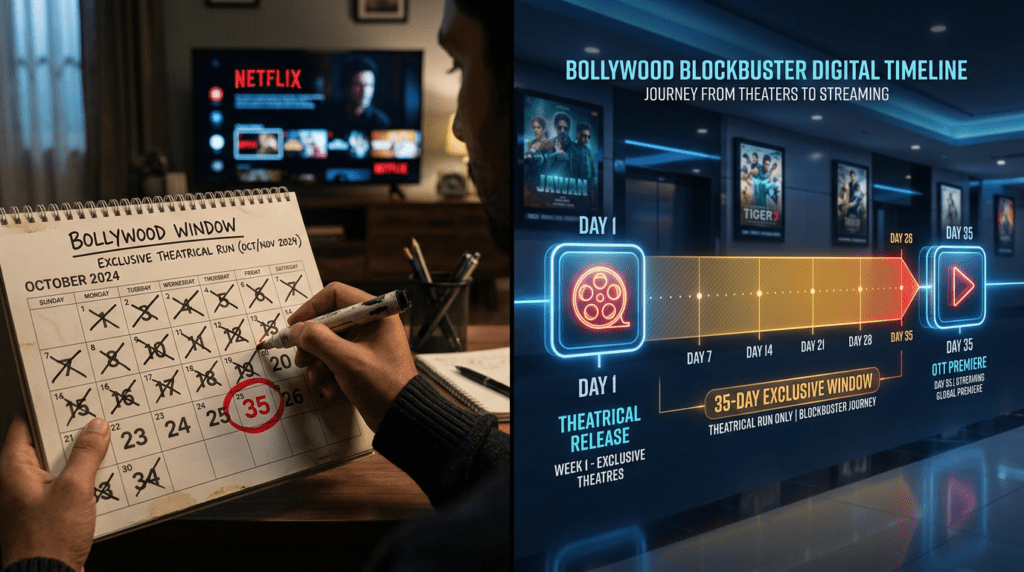OTT vs Theatre: Why Bollywood's 35-Day Window Rule Matters 16 Box office vs streaming revenue Bollywood OTT theatrical window
