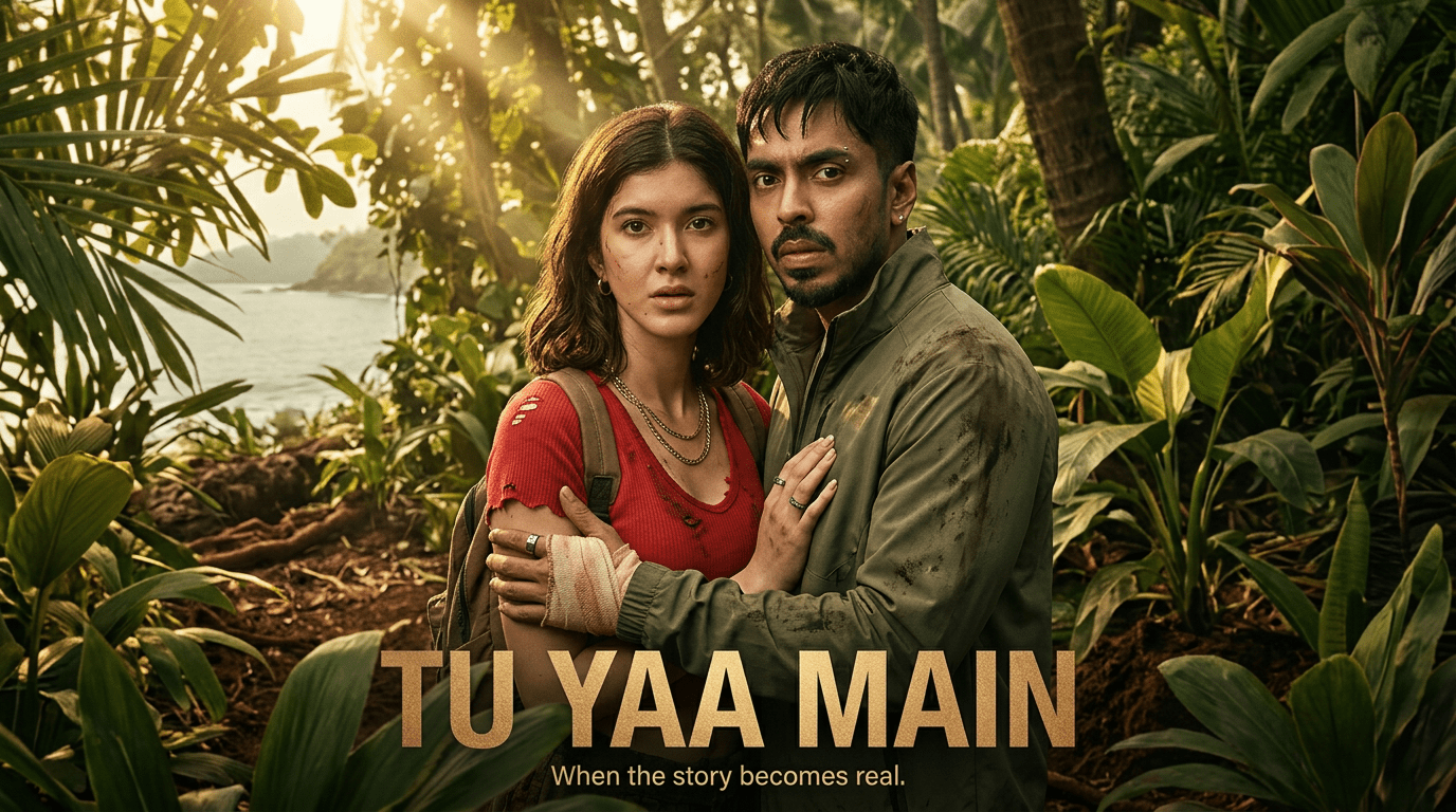 Shanaya Kapoor and Adarsh Gourav Tu Yaa Main crocodile scene