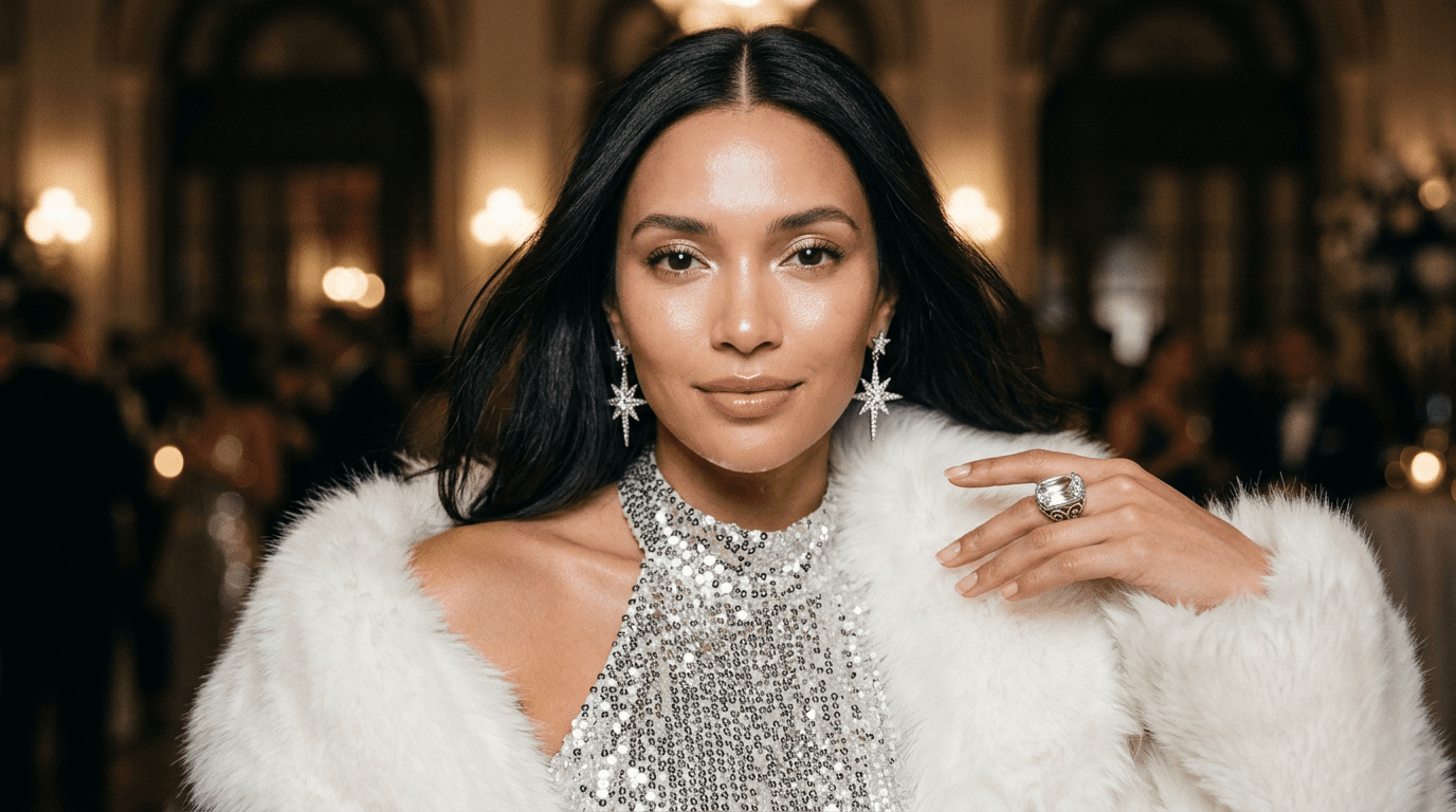 Alia Bhatt BAFTA dress styling details single earring