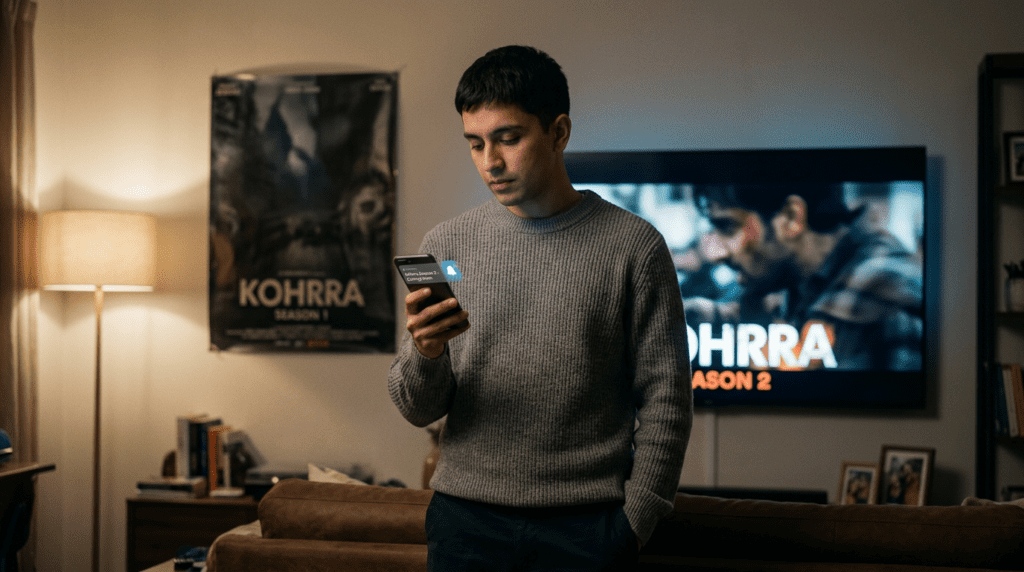 OTT vs Theatre: Why Bollywood's 35-Day Window Rule Matters 18 Audience choosing between theatre and OTT streaming at home