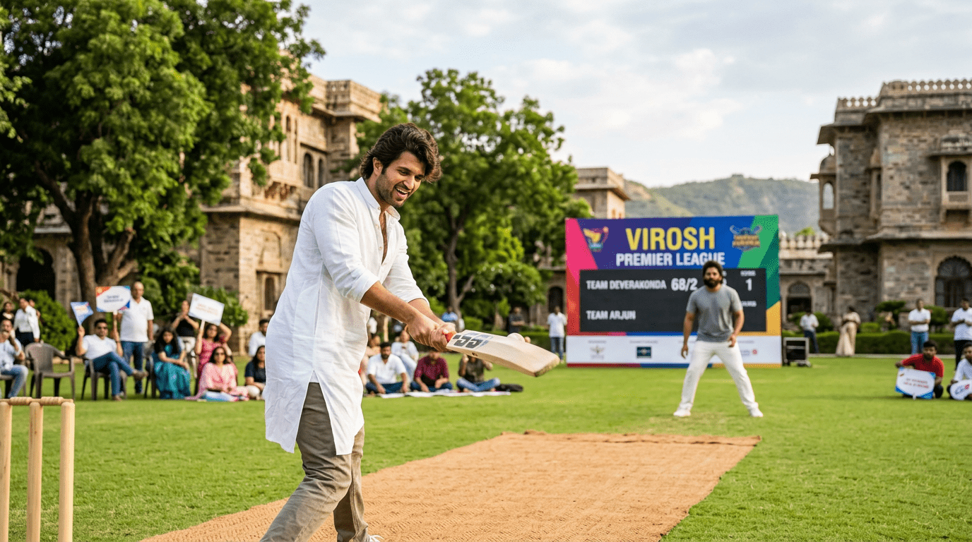 Cricket match at Vijay Deverakonda Rashmika wedding