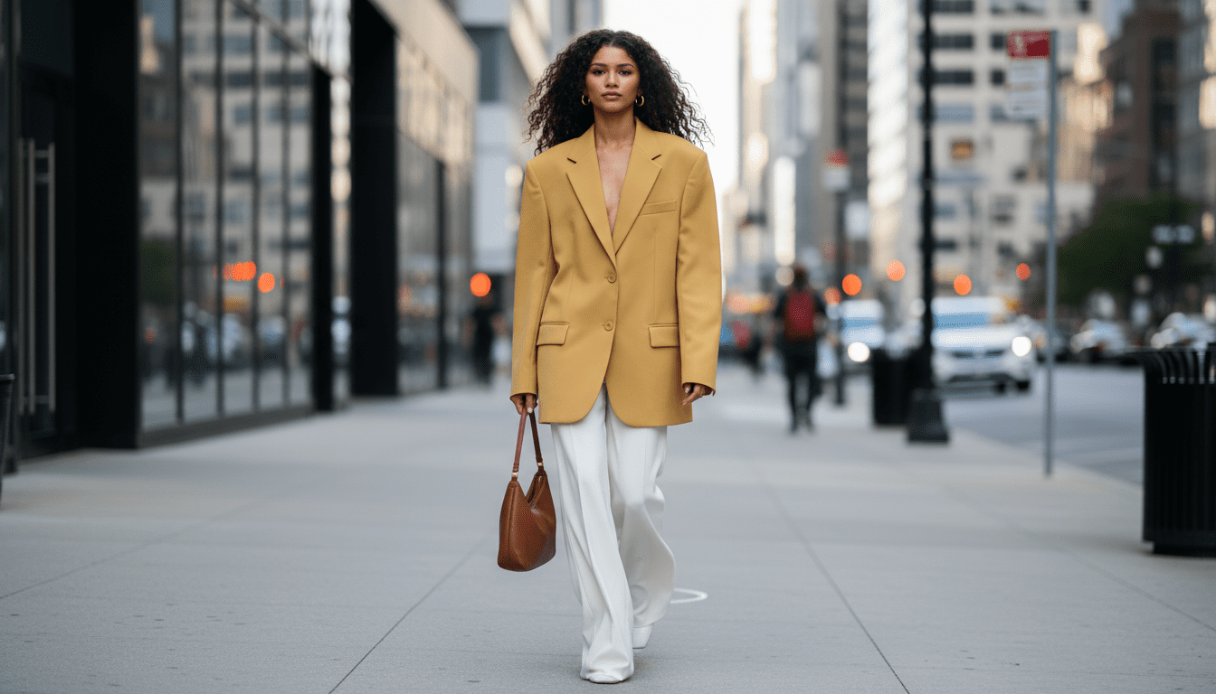 How to style butter yellow outfits with cream pants