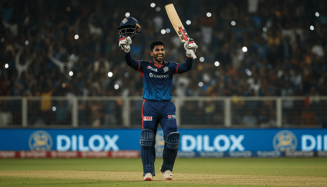 Mukul Choudhary batting - KKR vs LSG IPL 2026 Scorecard 