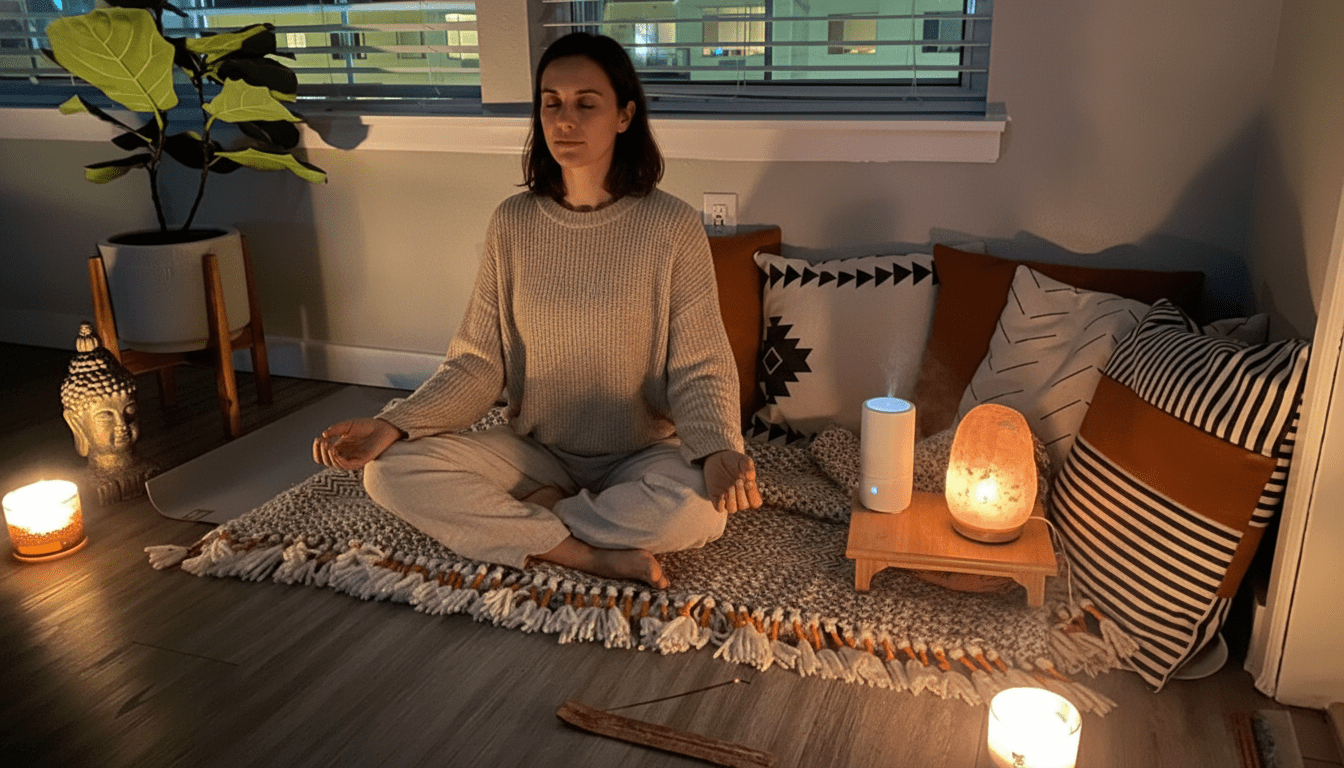  Indoor garden showcasing biophilic design principles.