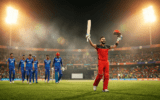DC vs RCB match report Virat Kohli celebration