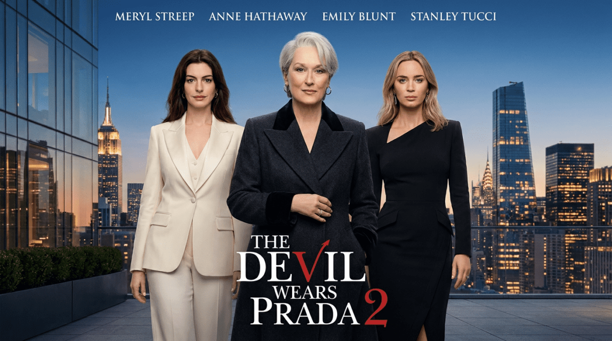 Meryl Streep in The Devil Wears Prada 2 release date promo
