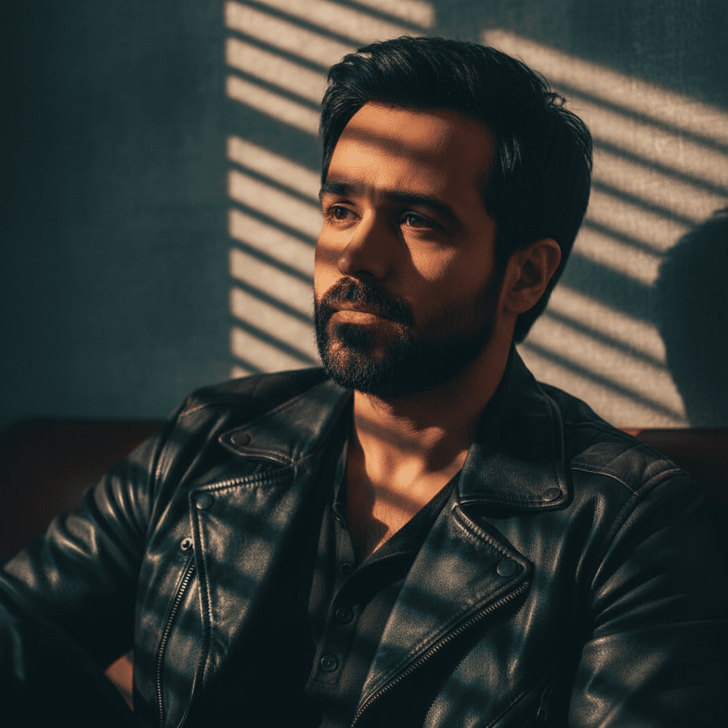 Emraan Hashmi looking intense in a still from the Awarapan 2 movie announcement video.