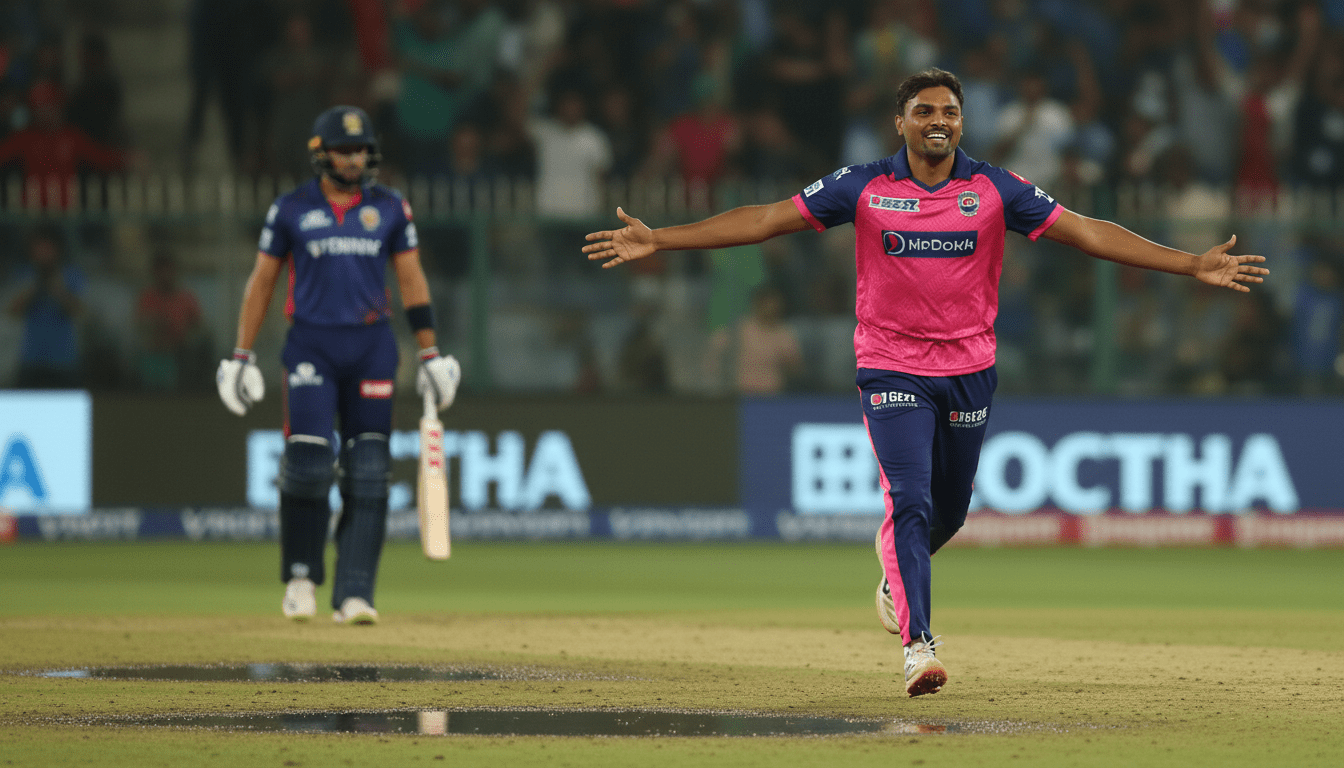 Sandeep Sharma wickets in rajasthan royals vs mumbai indians match scorecard 