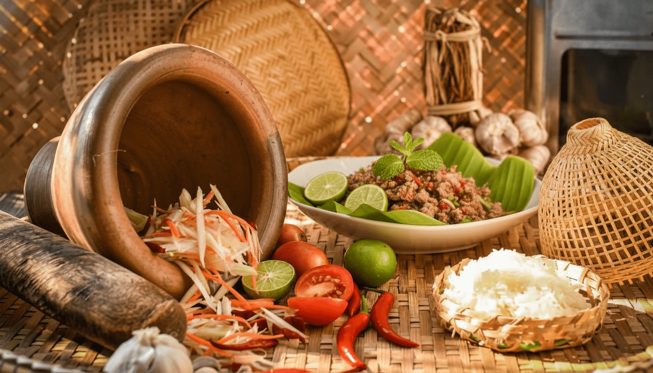 Stunning sunset view over the Mekong during a trip to Laos