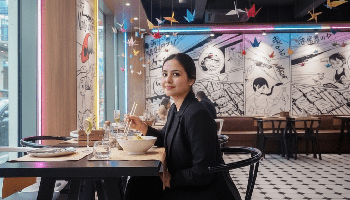 Japanese cuisine platter at Megu Delhi.