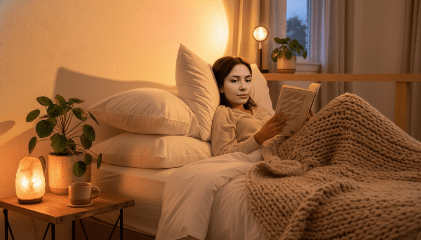 Soft living lifestyle bedroom lighting