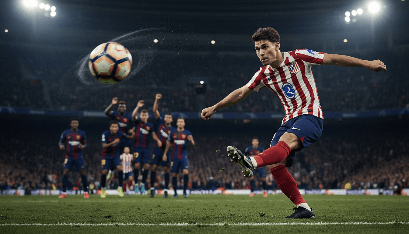 Julian Alvarez goal in Barcelona vs Atletico Madrid 