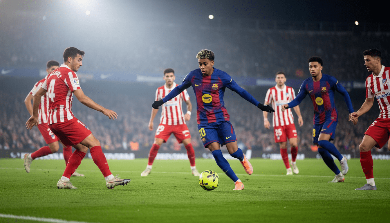 Atletico vs Barcelona Minerva Academy's Football Fixtures matchday 30