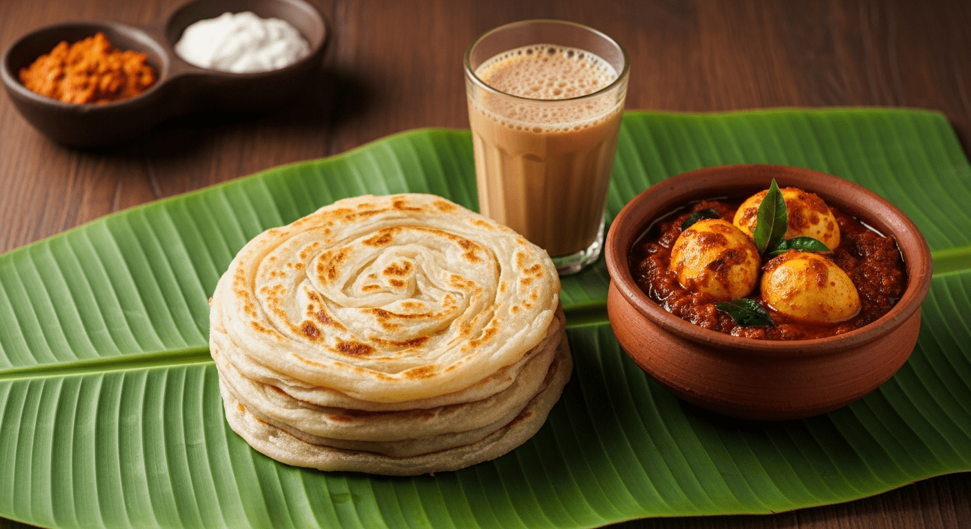 Kerala Parotta and curry - Soulful Guide to Munnar Food