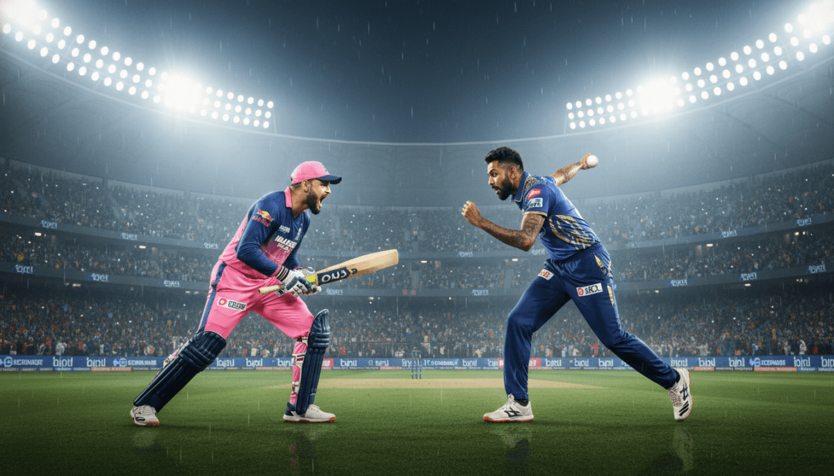 rajasthan royals vs mumbai indians match scorecard highlights
