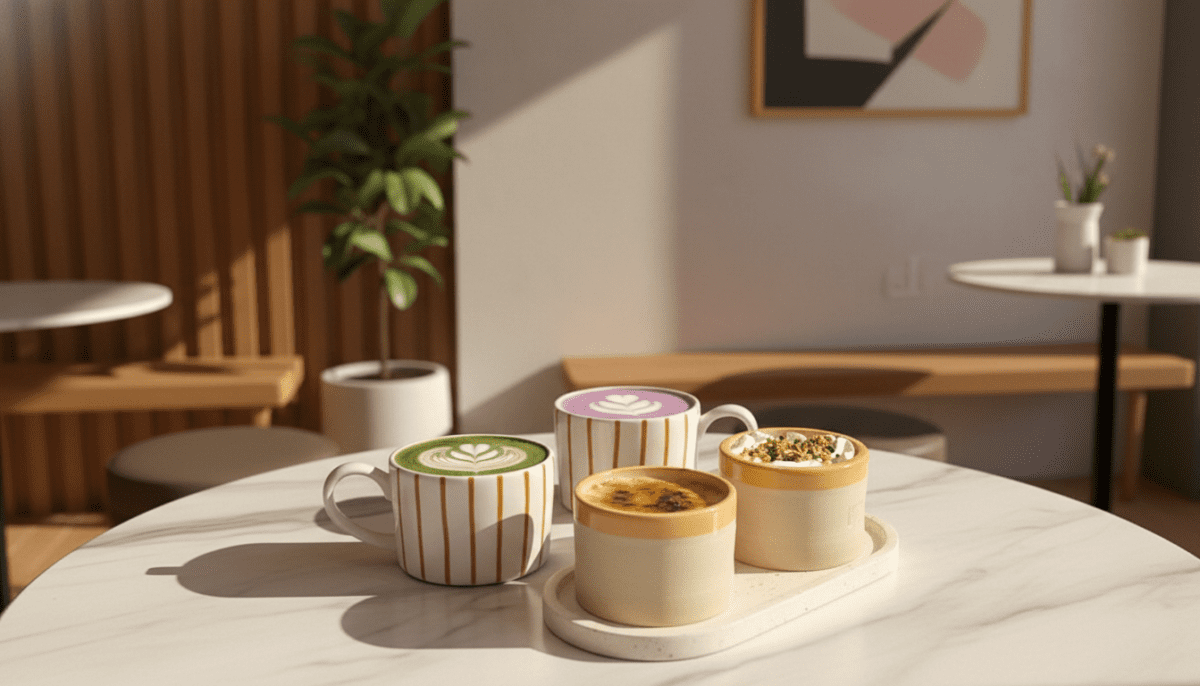 Vibrant purple ube dessert representing viral food trends 2026