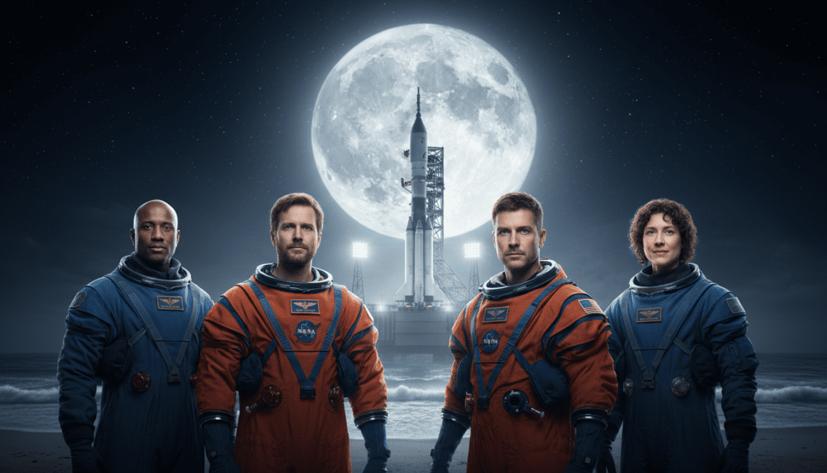 NASA Artemis II Astronauts official crew portrait