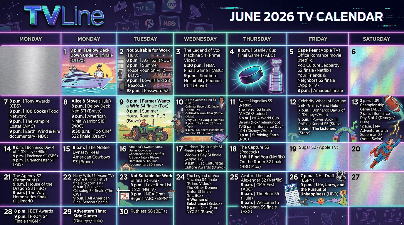 Shocking reveals on what to watch in June 2026