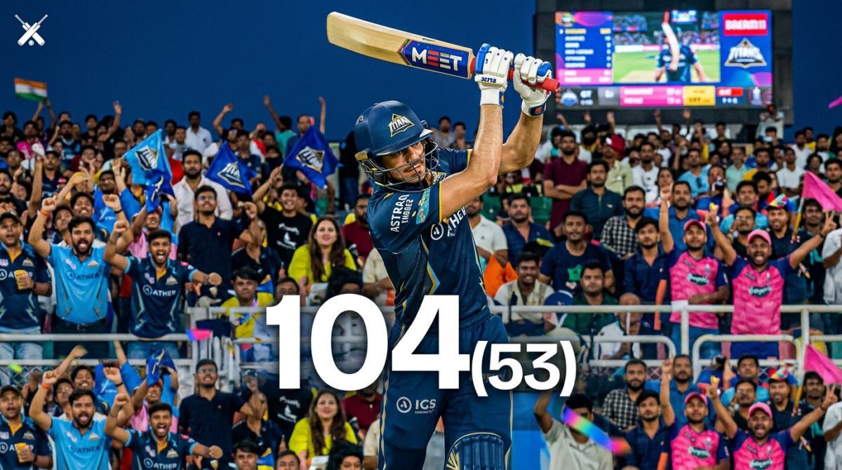 RR vs GT match scorecard highlights