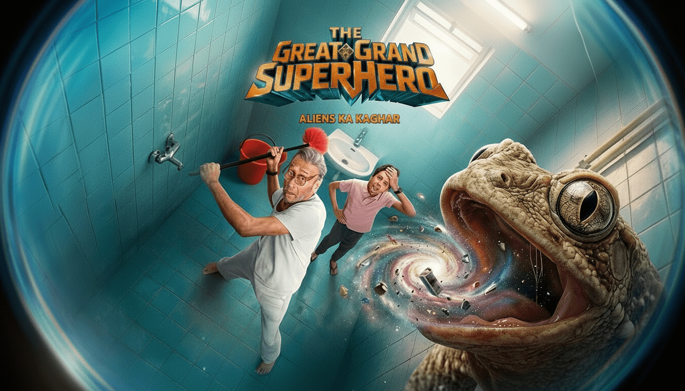 Aliens Ka Aagman sequence in The Great Grand Superhero Review