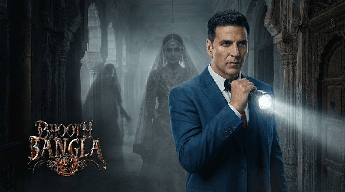Akshay Kumar in Bhoot Bangla OTT release date poster
