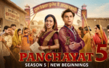 Cast posing for panchayat season 5 expected release date announcement