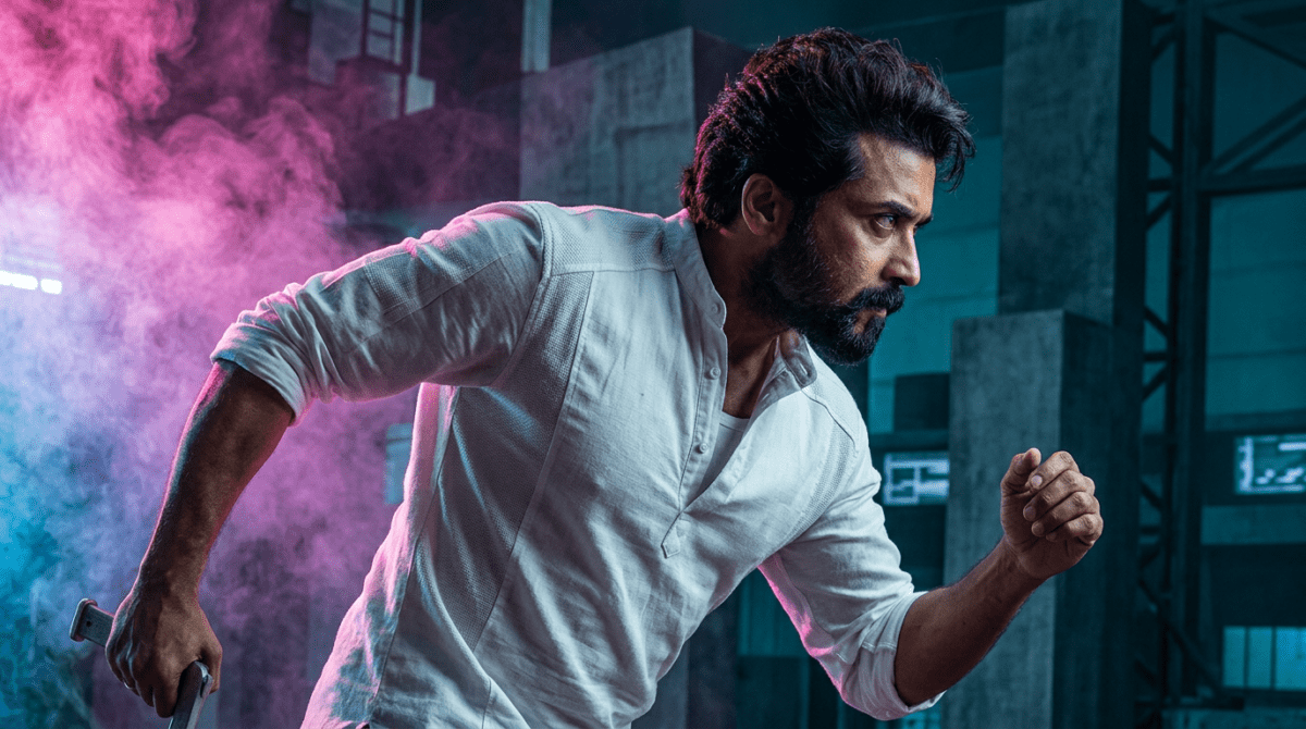 Suriya in Karuppu Box Office Collection Day 1 poster