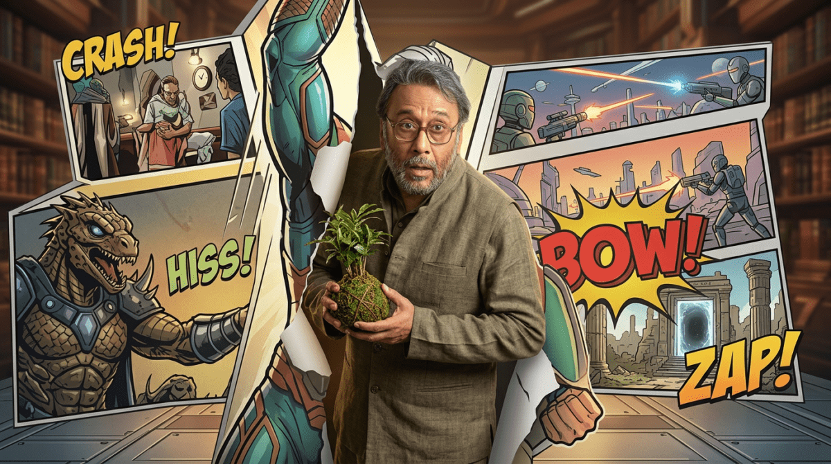 Jackie Shroff in The Great Grand Superhero Review cover