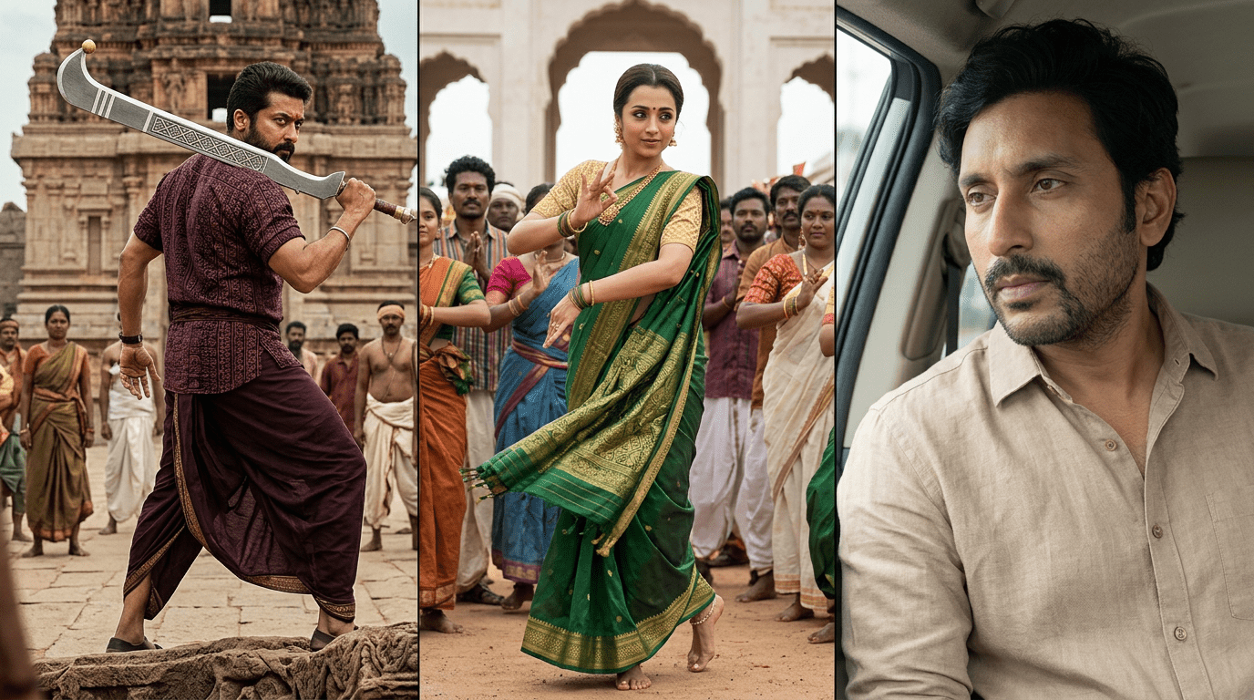 RJ Balaji on Karuppu movie set
