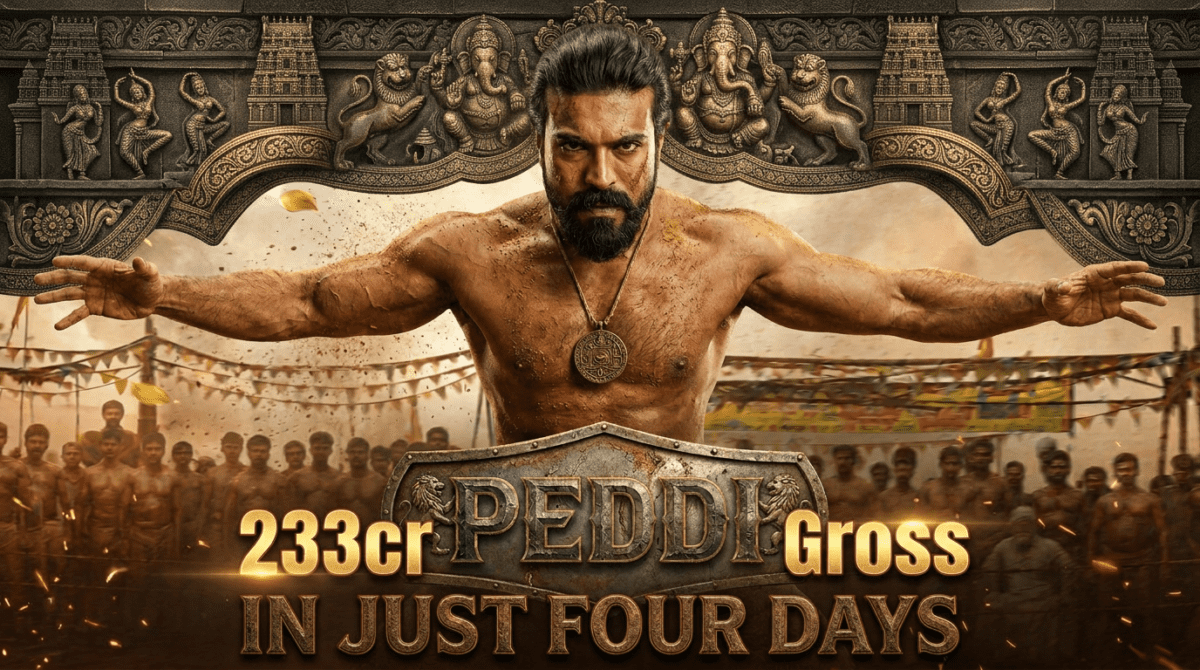 peddi movie day 4 collection worldwide ram charan poster