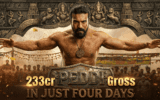 peddi movie day 4 collection worldwide ram charan poster