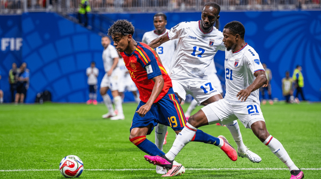 Lamine Yamal Cape Verde dribble