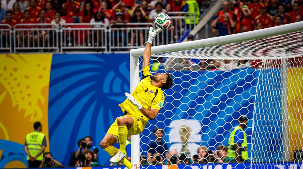 Vozinha saves Spain shot at World Cup