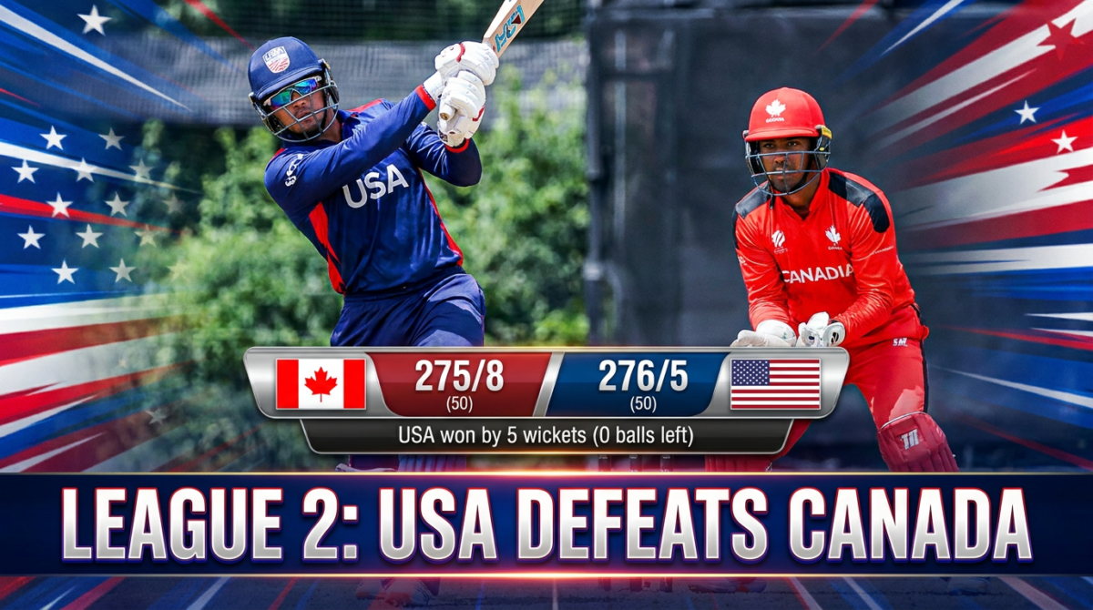 usa vs canada cricket live score thriller