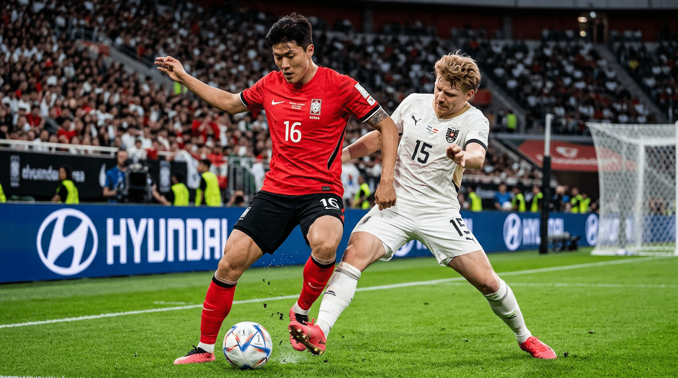 South Korea vs Czechia 2026 Match Stats Table