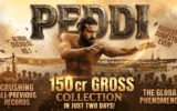 Ram Charan in Peddi Movie Day 2 Collection poster