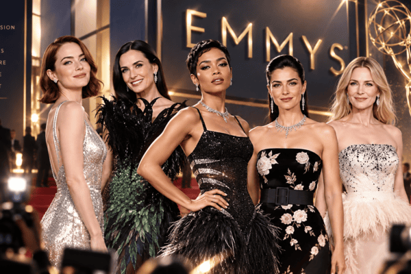 Zendaya and Nicole Kidman 2026 Emmy Awards best dressed stars red carpet gowns