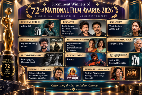 72nd National Film Awards report President Droupadi Murmu presenting ceremony at Kevadia