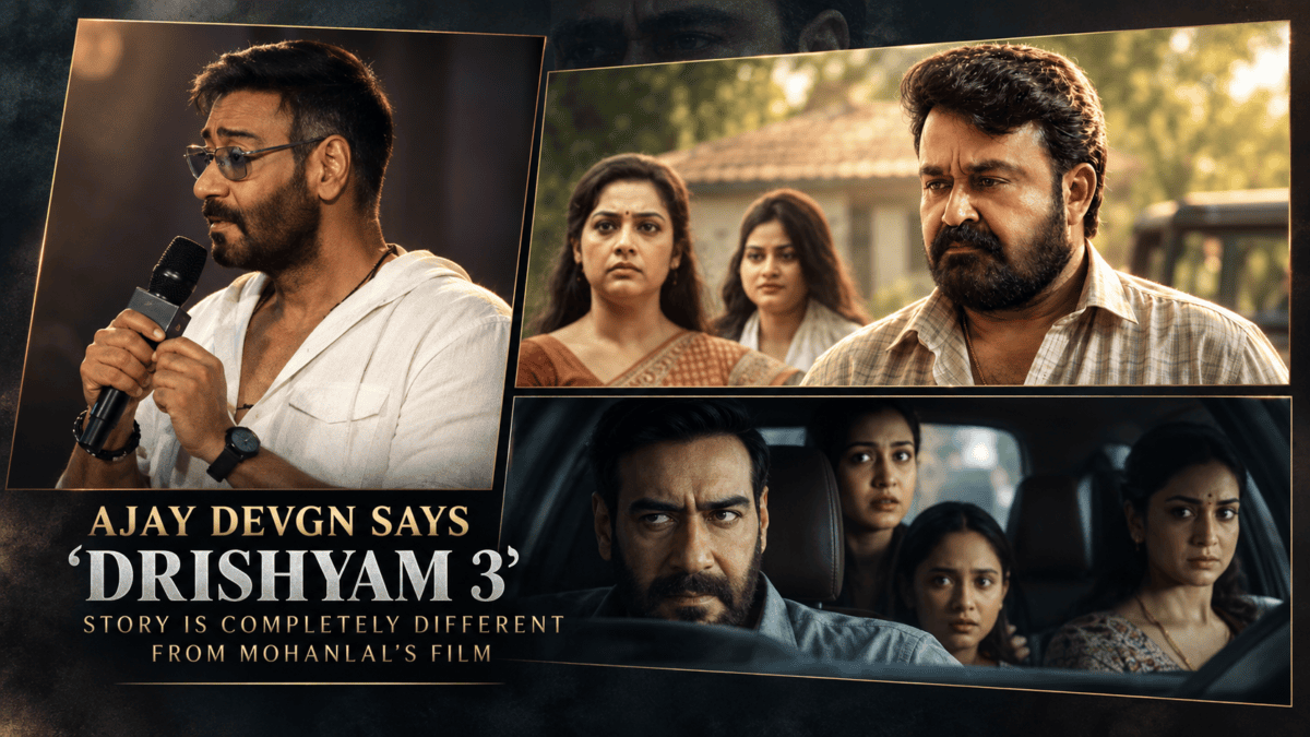 Ajay Devgn at Drishyam 3 Hindi original script trailer launch event in Goa