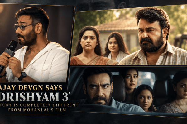 Ajay Devgn at Drishyam 3 Hindi original script trailer launch event in Goa