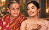 Rashmika Mandanna and Kamal Haasan at the Rashmika Mandanna MS Subbulakshmi biopic launch event