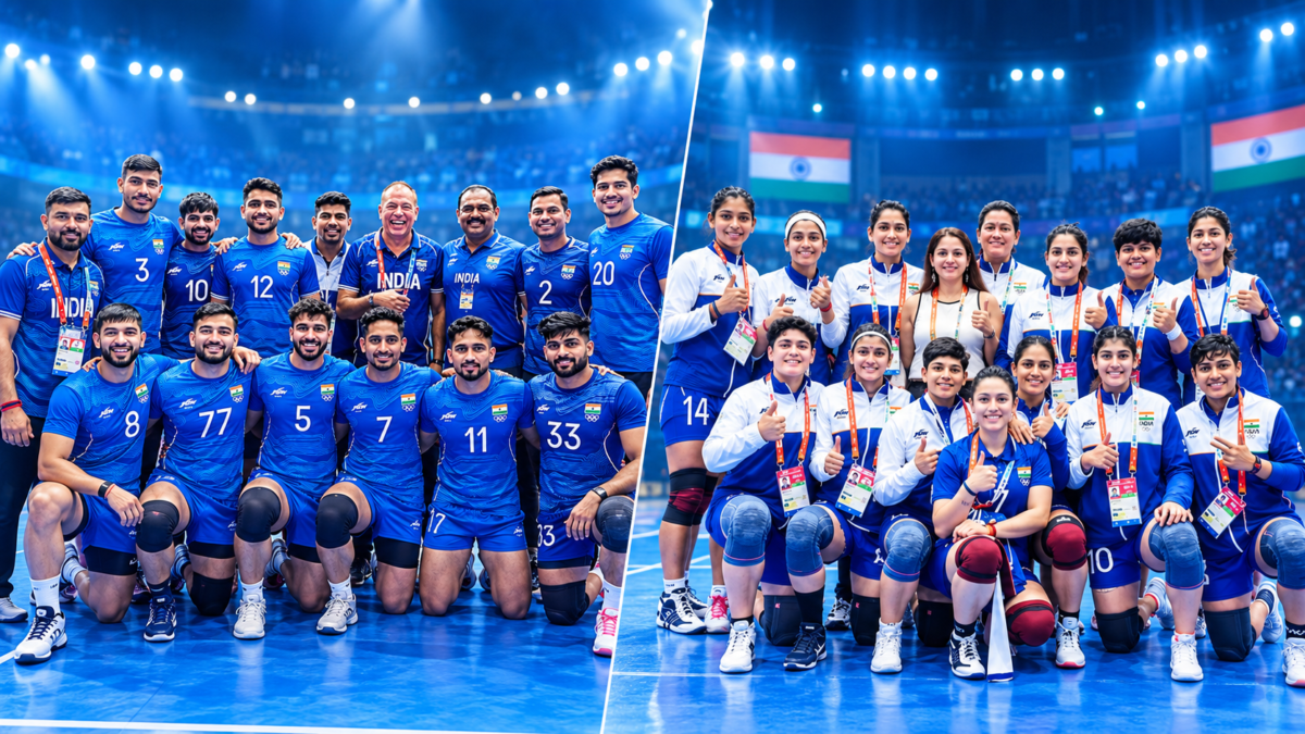 Indian team celebration during asian games 2026 kabaddi india gold victory